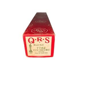 QRS Word Roll 7742 White Christmas Fox Trot Played by Frank Milne USA